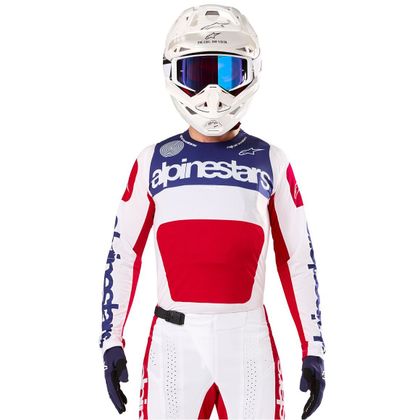 Alpinestars TECHSTAR - BEPERKTE EDITIE - FORTITUDE 2025 Kruisshirt - Rood / Wit