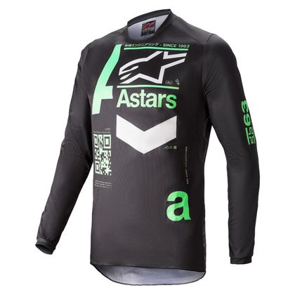 Camiseta de motocross Alpinestars FLUID - CHASER - BLACK MINT 2021 Ref : AP12119 
