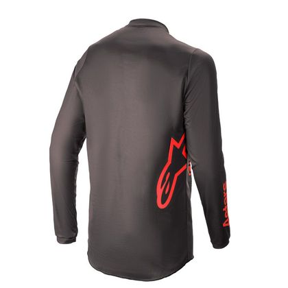 Camiseta de motocross Alpinestars FLUID - CHASER - BLACK BRIGHT RED 2021