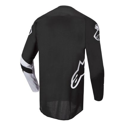 Camiseta de motocross Alpinestars FLUID CHASER - BLACK WHITE 2022