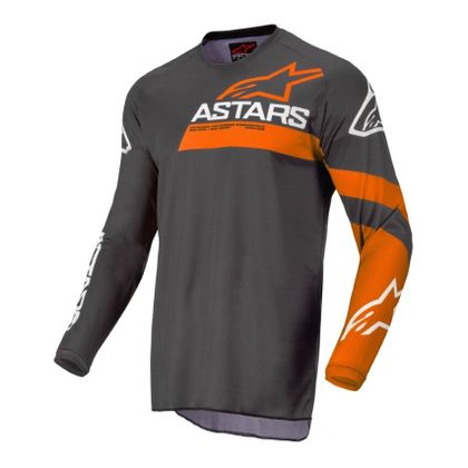 Camiseta de motocross Alpinestars FLUID CHASER - ANTHRACITE CORAL FLUO 2022 Ref : AP12477 