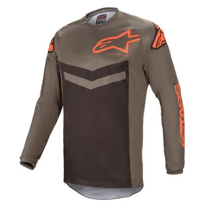Camiseta de motocross Alpinestars FLUID - SPEED - DARK GRAY ORANGE 2021 Ref : AP12133 