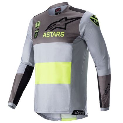 Camiseta de motocross Alpinestars TECHSTAR SX SAN DIEGO 2021 - GRAY YELLOW FLUO BLACK - LIMITED EDITION 2021 Ref : AP12591 