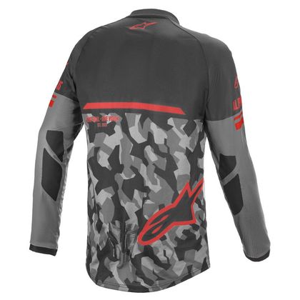 Camiseta de motocross Alpinestars VENTURE R - GRAY CAMO RED FLUO 2023