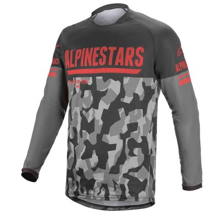 Camiseta de motocross Alpinestars VENTURE R - GRAY CAMO RED FLUO 2023 Ref : AP12057 