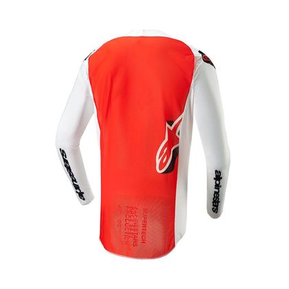 Camiseta de motocross Alpinestars SUPERTECH - WARD 2023 - Blanco / Naranja
