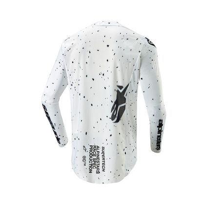 Camiseta de motocross Alpinestars SUPERTECH - SPEK 2023 - Blanco / Negro