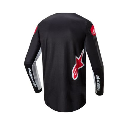 Camiseta de motocross Alpinestars FLUID - LUCENT 2023 - Negro / Blanco