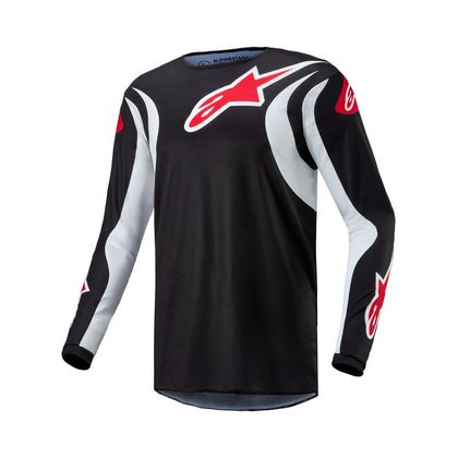 Camiseta de motocross Alpinestars FLUID - LUCENT 2023 - Negro / Blanco Ref : AP3199 