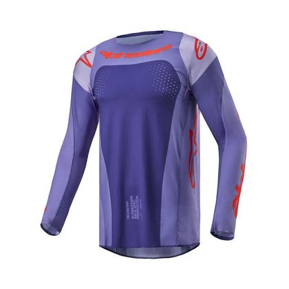 Camiseta de motocross Alpinestars TECHSTAR - OCURI 2023 - Violeta / Naranja Ref : AP3196 