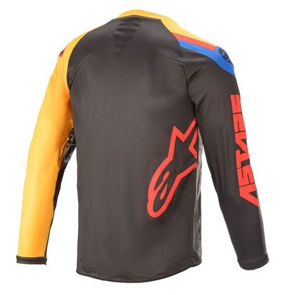 Camiseta de motocross Alpinestars YOUTH RACER - VENOM - BLACK BRIGHT RED ORANGE