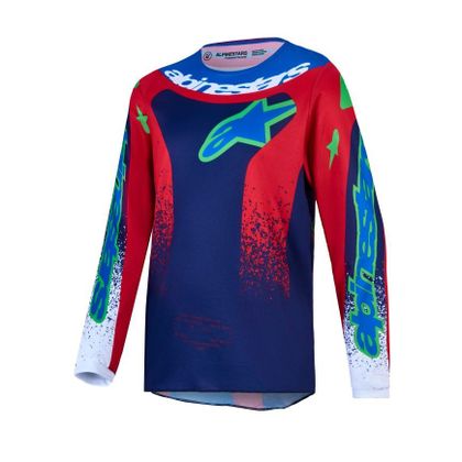 Alpinestars FLUID - DRAG KINDER Crosshemd - Blau / Rot Ref : AP4561 