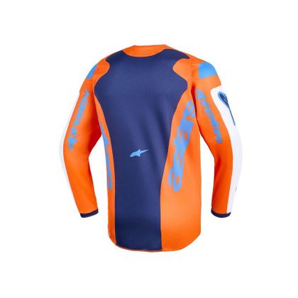 Alpinestars VLOEISTOF - ROOSTER - KIND 2025 Kruisshirt - Oranje / Blauw