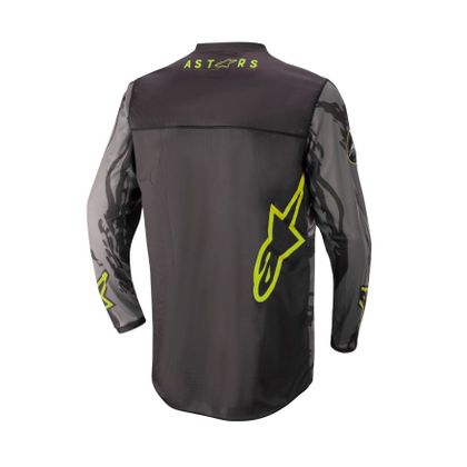 Maillot cross Alpinestars YOUTH RACER TACTICAL - BLACK GRAY CAMO YELLOW FLUO