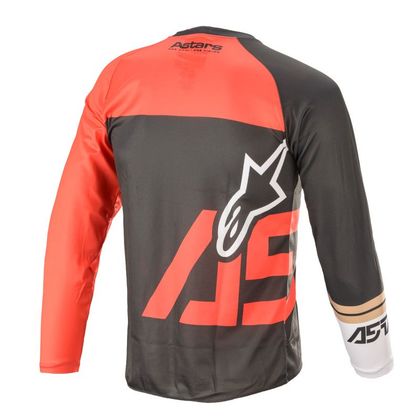 Camiseta de motocross Alpinestars YOUTH RACER - COMPASS - ANTHRACITE RED FLUO WHITE