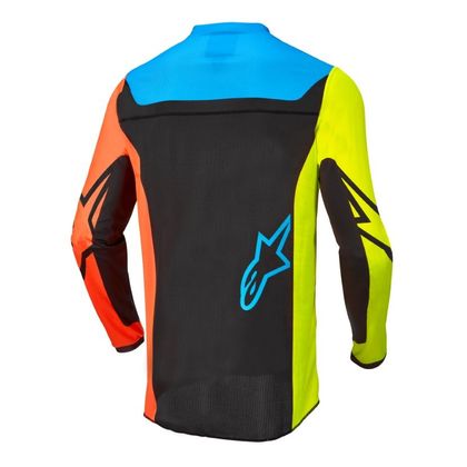 Maillot cross Alpinestars YOUTH RACER COMPASS - BLACK YELLOW FLUO CORAL