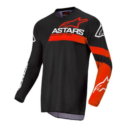 Camiseta de motocross Alpinestars YOUTH RACER CHASER - BLACK BRIGHT RED Ref : AP12512 