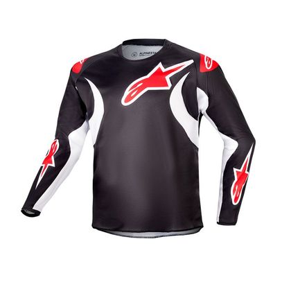 Camiseta de motocross Alpinestars YOUTH RACER - LUCENT - Negro / Blanco Ref : AP3204 