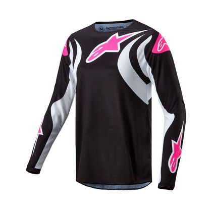 Camiseta de motocross Alpinestars STELLA FLUID 2023 - Negro / Blanco Ref : AP12785 