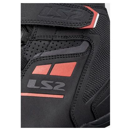 LS2 GARRA Motorbike sneakers - Black / Red