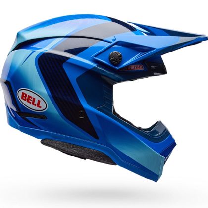 Casque cross Bell MOTO-10 SPHERICAL ET3 CORTEZ 2026 - Bleu