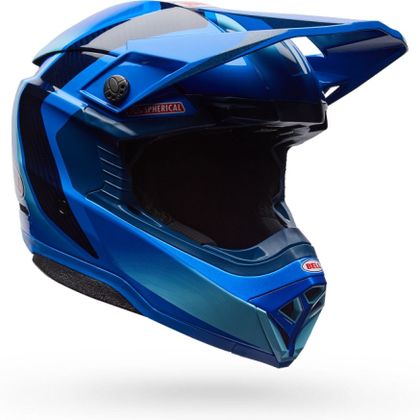 Casque cross Bell MOTO-10 SPHERICAL ET3 CORTEZ 2026 - Bleu Ref : EL0865 