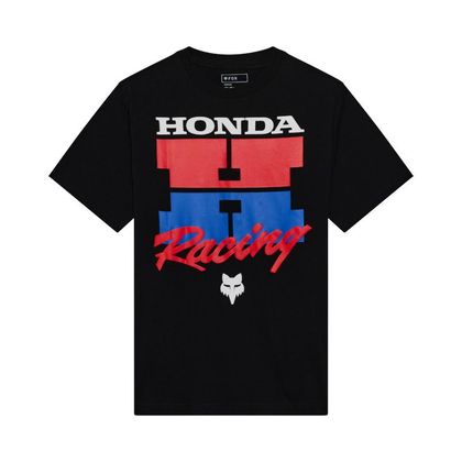 Fox HONDA T-shirt met korte mouwen - Zwart Ref: FX6439 