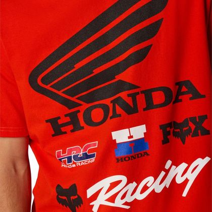 Fox HONDA 195 ORIGINAL T-shirt met korte mouwen - Zwart / Rood