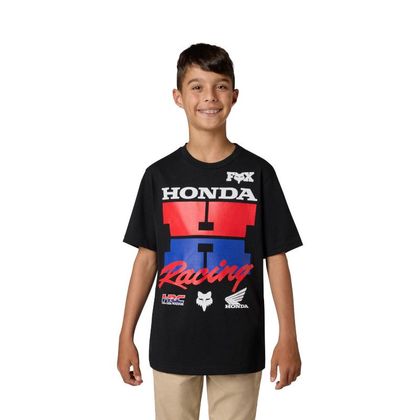 T-Shirt manches courtes Fox HONDA ENFANT - Noir