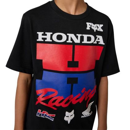 T-Shirt manches courtes Fox HONDA ENFANT - Noir