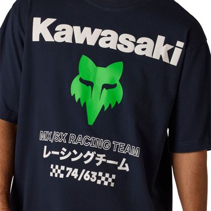 Fox KAWASAKI T-shirt met korte mouwen - Blauw
