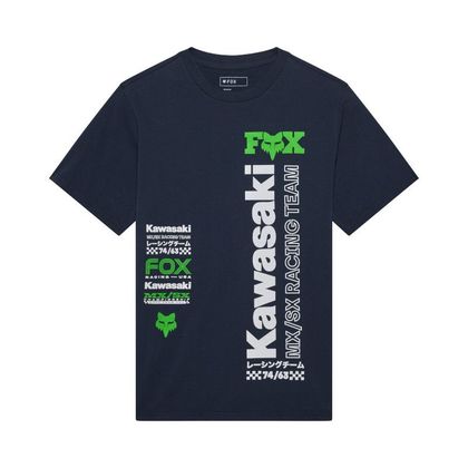 Fox KAWASAKI 195 ORIGINaL T-shirt met korte mouwen - Blauw Ref: FX6443 