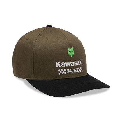 Casquette Fox KAWASAKI FLEXFIT HAT - Vert / Orange Ref : FX6390 