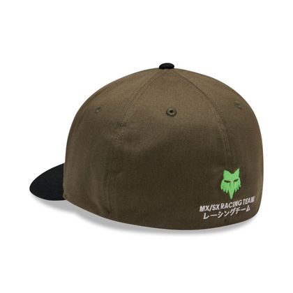 Casquette Fox KAWASAKI FLEXFIT HAT - Vert / Orange