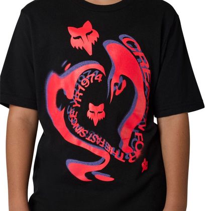 T-Shirt manches courtes Fox VISION ENFANT - Noir