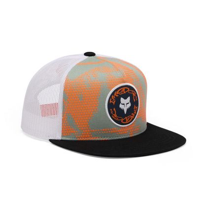 Casquette Fox IMAGE PRINT SNAPBACK HAT ENFANT - Blanc / Orange Ref : FX6412 / 38442-C84-OS 