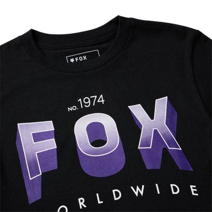 T-Shirt manches courtes Fox BLOCK ENFANT - Noir