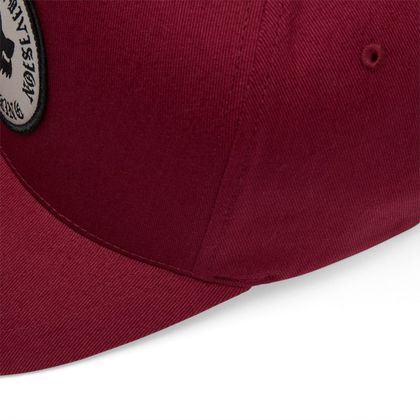 Casquette Fox BADGE FLEXFIT HAT - Rouge / Noir