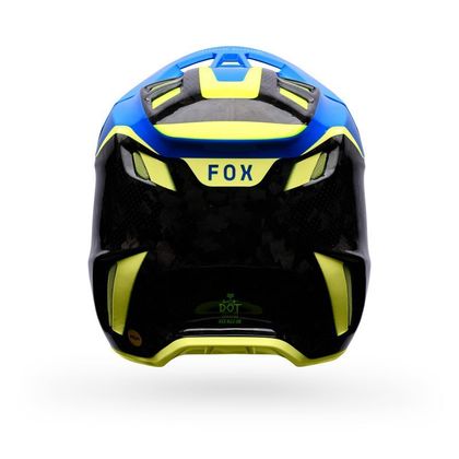 Casque cross Fox V3 RS TACTILE 2026 - Bleu / Jaune