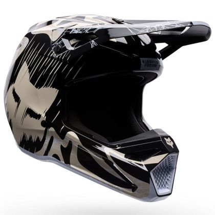 Casque cross Fox V1 - DIFFUSE - ENFANT - Noir Ref : FX6336 