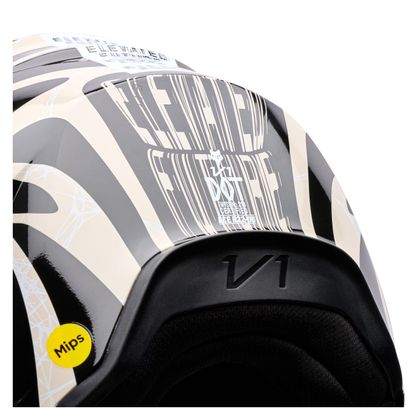 Casque cross Fox V1 - DIFFUSE - ENFANT - Noir