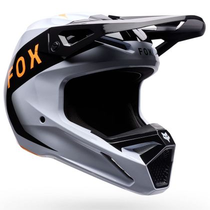 Casque cross Fox V1 - NOBLE - ENFANT - Noir / Blanc Ref : FX6338 