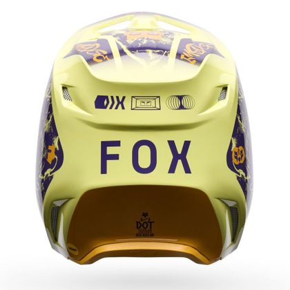 Casque cross Fox V1 IMAGE PRINT 2026 - Jaune
