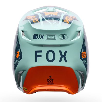 Casque cross Fox V1 IMAGE PRINT 2026 - Bleu