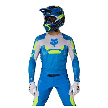 Maillot cross Fox FLEXAIR TACTILE 2026 - Bleu