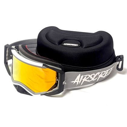 Masque cross Airscreen AERO 01 MX écran Iridium blue 2025 - Noir / Rose