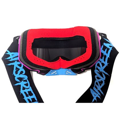 Masque cross Airscreen AERO 01 MX écran Iridium blue 2025 - Noir / Rose