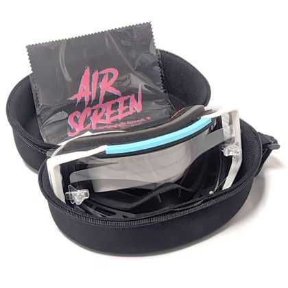 Masque cross Airscreen Aero 04 EX écran Iridum green 2025 - Noir / Gris