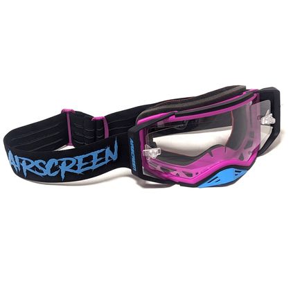 Masque cross Airscreen AERO 01 EX écran clair 2025 - Noir / Rose Ref : ASM0085 / 001-017-01 