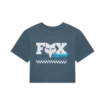 T-shirt z krótkim rękawem Fox CHECKER WOMEN - Szary / Czarny Nr ref.: FX6452 